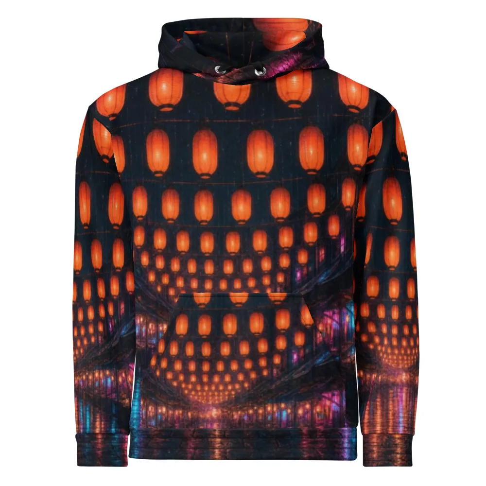 All-over hoodie, Dusk Market, Wet Street