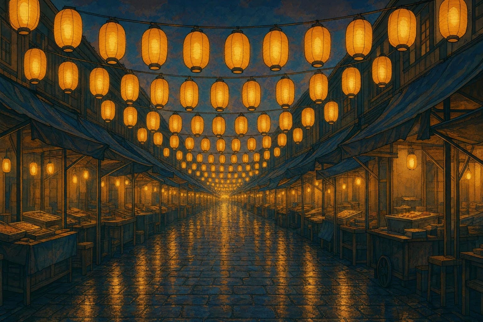 Dusk Market — Twelve Colours