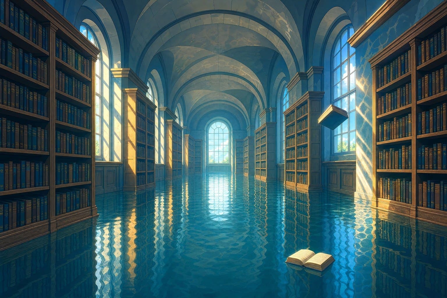 Drowned Library in the Deep Light hand