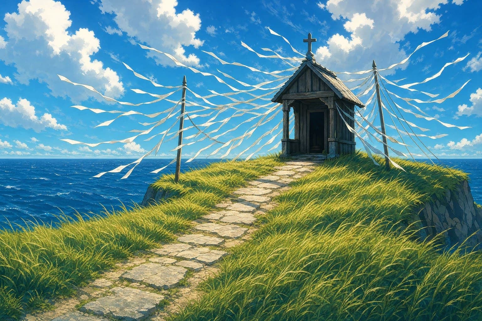 Headland Shrine in the Deep Light hand