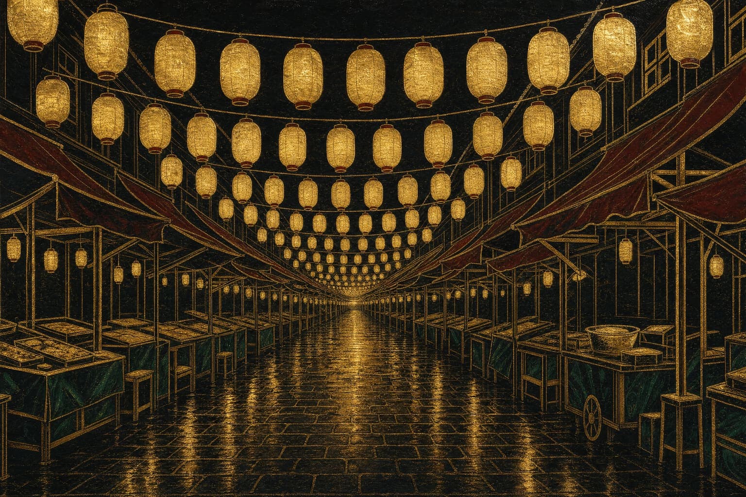Dusk Market — Gilt Night