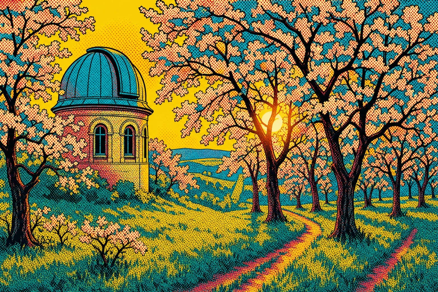 Telescope Orchard — Halftone Pop