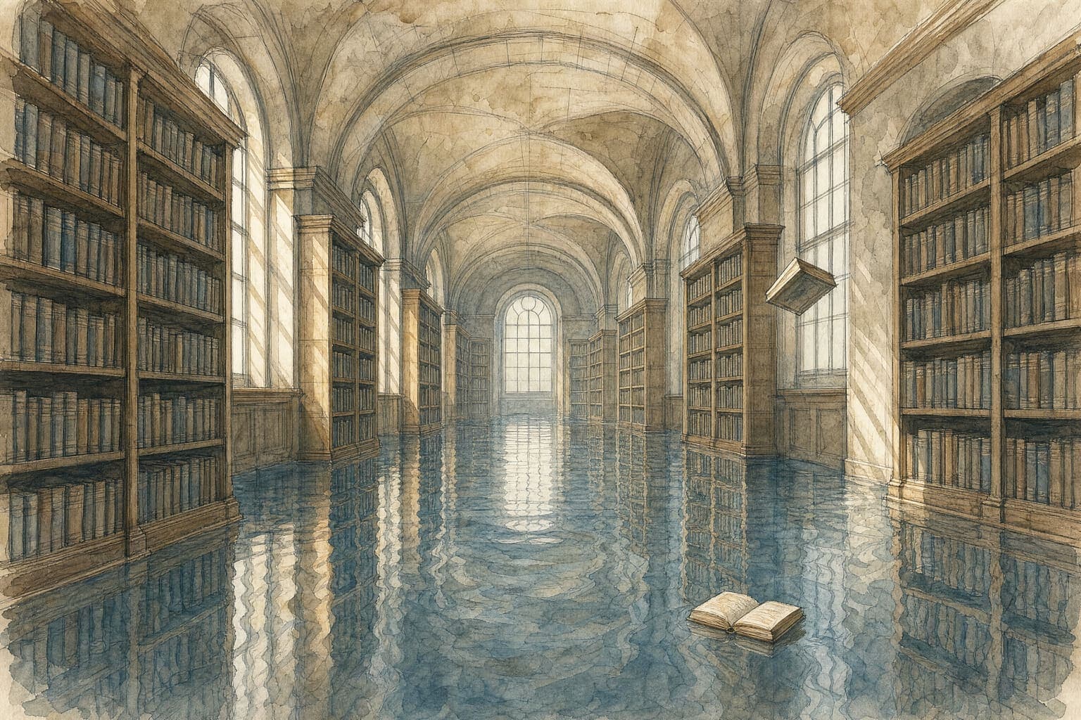 Drowned Library in the Pencil And Tea hand